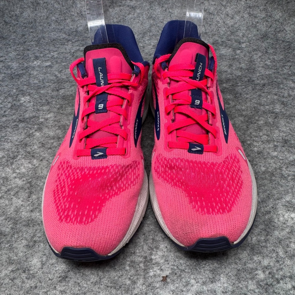 Brooks Launch 9 Womens Size 8 Pink Blue White Athletic Running Shoes Sneakers - Picture 8 of 9